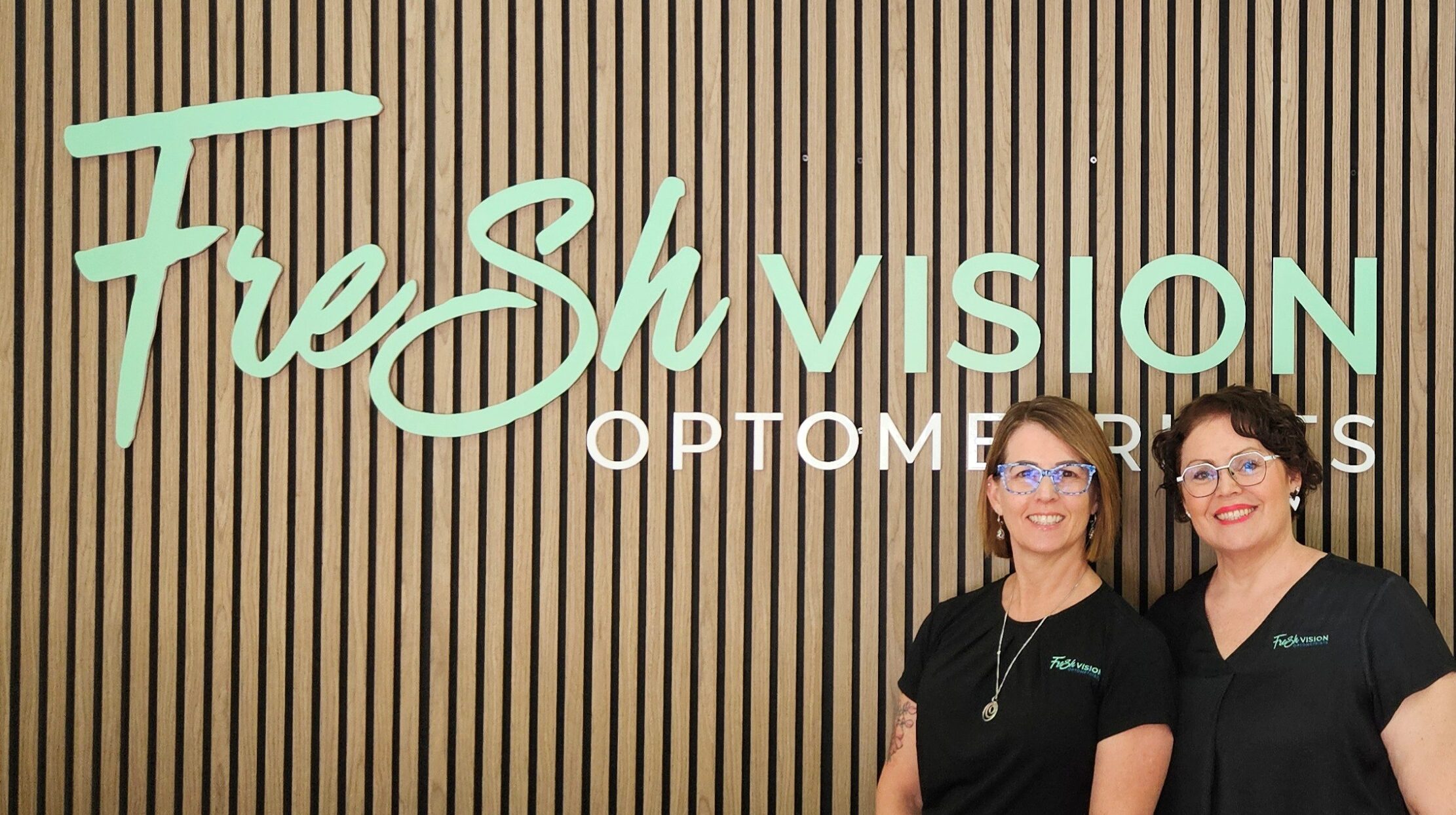 Julie and Taryn posing