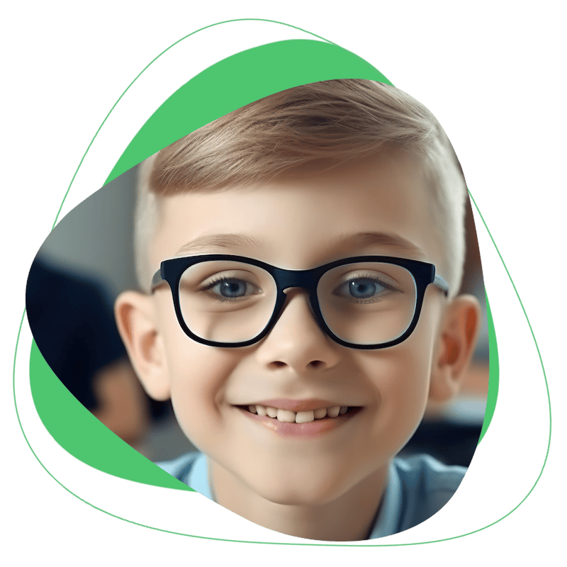 child-with-myopia-glasses